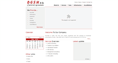 Desktop Screenshot of dgsm.co.in